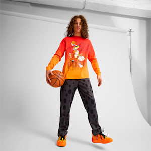 Puma Melo One of One Buzz City Pants, For All Time Red-Rickie Orange, extralarge